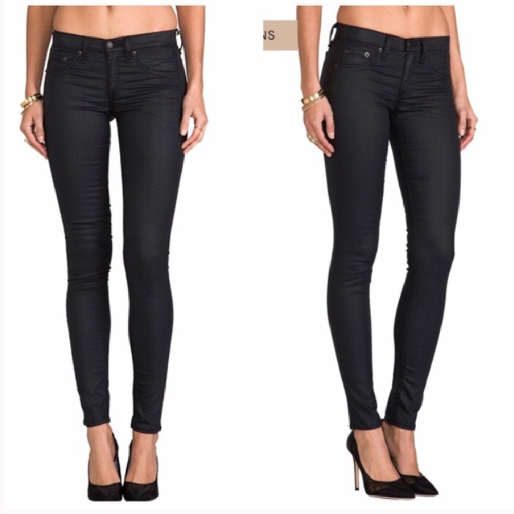 Rag & Bone The Legging Skinny Black Jeans